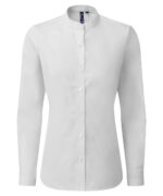 Women's banded collar 'grandad' shirt - Image 2