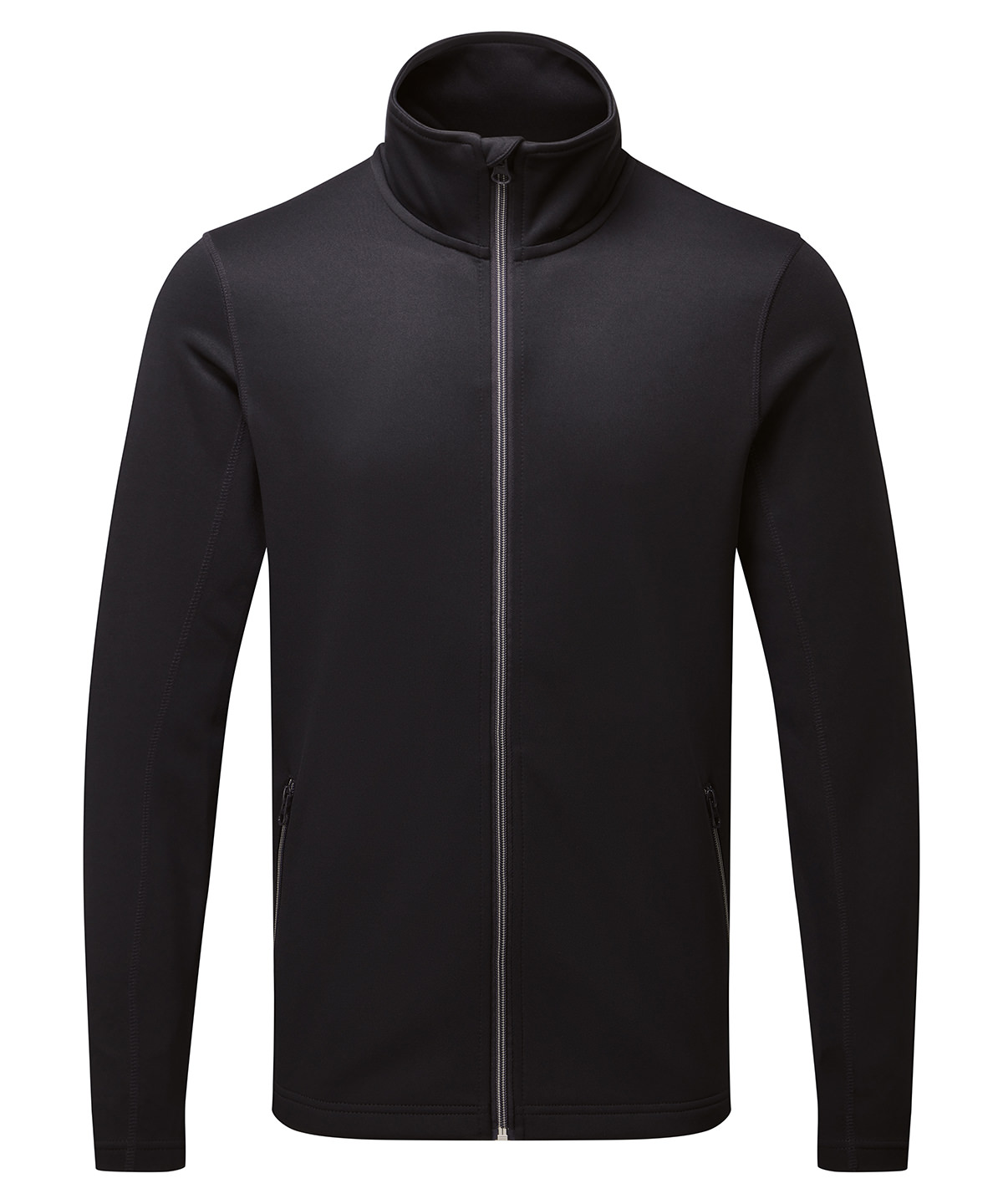 PR808_Black_FT Men's spun dyed sustainable zip-through sweatshirt - Image 1