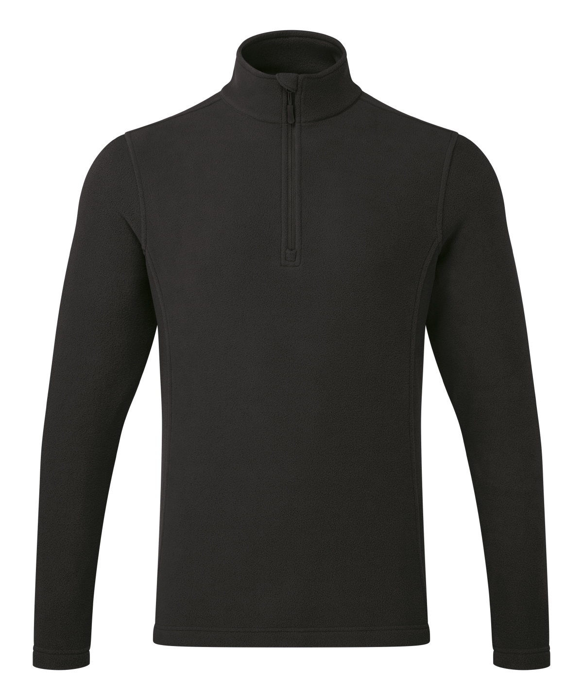 PR831_Black_FT Unisex ‘Recyclight’ 1/4 zip microfleece - Image 1