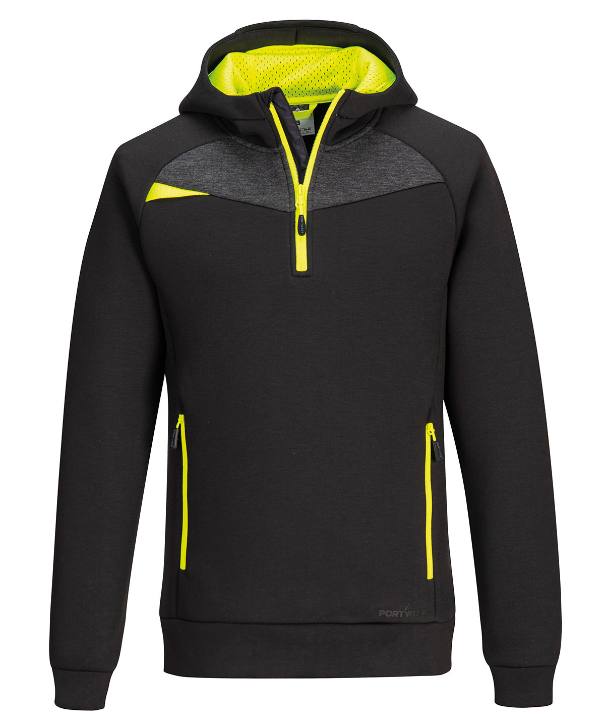 PW269_Black_FT DX4 ¼-zip hoodie (DX467) - Image 1