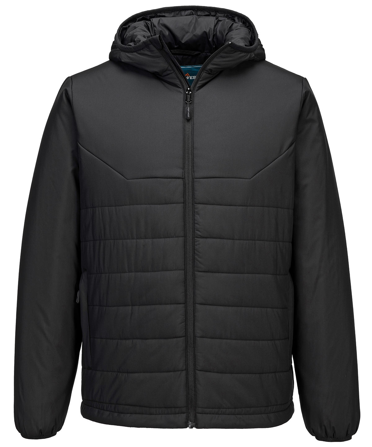 PW553_Black_FT Professional hooded insulated baffle jacket (S608) - Image 1