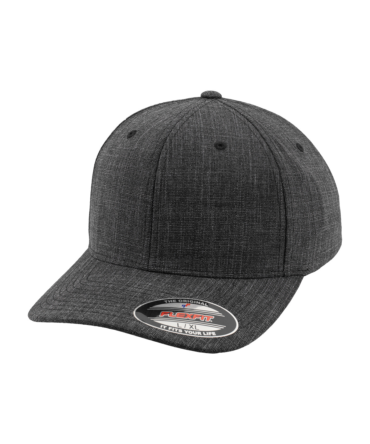 YP105_Black_FT Fine melange Flexfit (6277FM) - Image 1