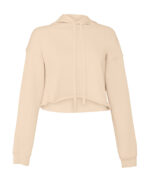Women's cropped fleece hoodie - Image 3
