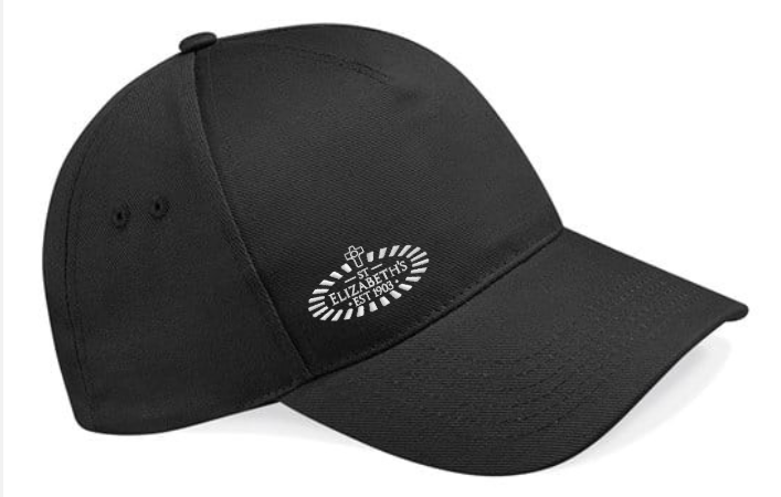 CAP.png St. Elizabeth’s – ESTATES & FACILITIES TEAM – BC015 Cap – Black ***Non Returnable - Image 1