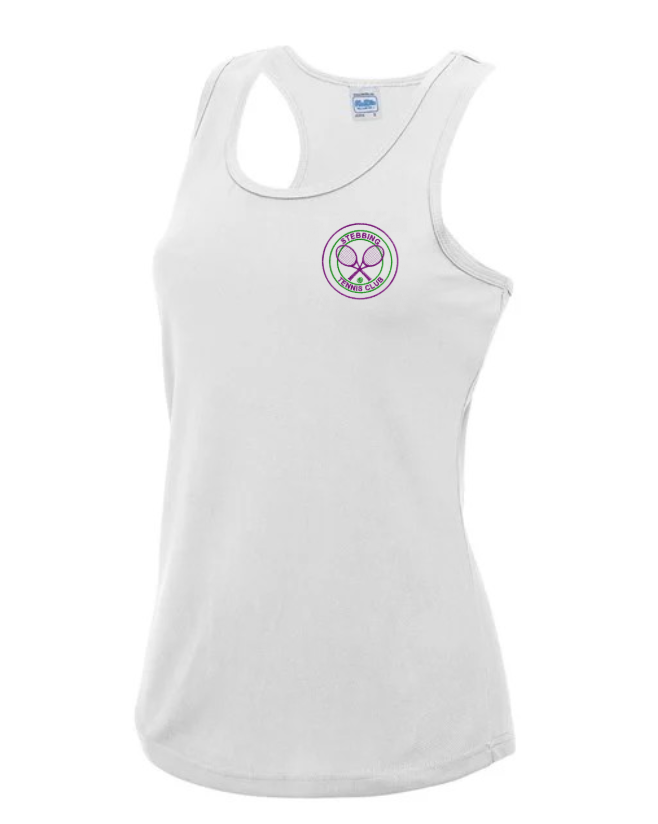 JC015-2.png STEBBINS TENNIS - JC015 WOMEN'S Cool VEST – WHITE *NON REFUNDABLE - Image 1
