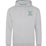 GOSFIELD LAWN TENNIS - JH001 UNISEX HOODIE  –  HEATHER GREY - *NON REFUNDABLE