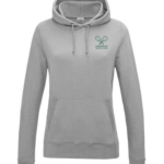 GOSFIELD LAWN TENNIS - JH01F WOMEN'S HOODIE  –  HEATHER GREY - *NON REFUNDABLE