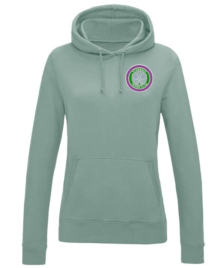 JH01F.png STEBBINS TENNIS - JH01F WOMEN'S HOODIE – DUSTY GREEN - *NON REFUNDABLE - Image 1