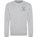 GOSFIELD LAWN TENNIS - JH030 UNISEX SWEATSHIRT  –  HEATHER GREY - *NON REFUNDABLE