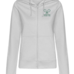 GOSFIELD LAWN TENNIS - JH50F WOMEN'S ZIP HOODIE  –  HEATHER GREY - *NON REFUNDABLE