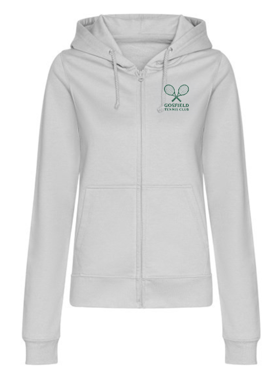 JH50F-1.png GOSFIELD LAWN TENNIS - JH50F WOMEN'S ZIP HOODIE – HEATHER GREY - *NON REFUNDABLE - Image 1