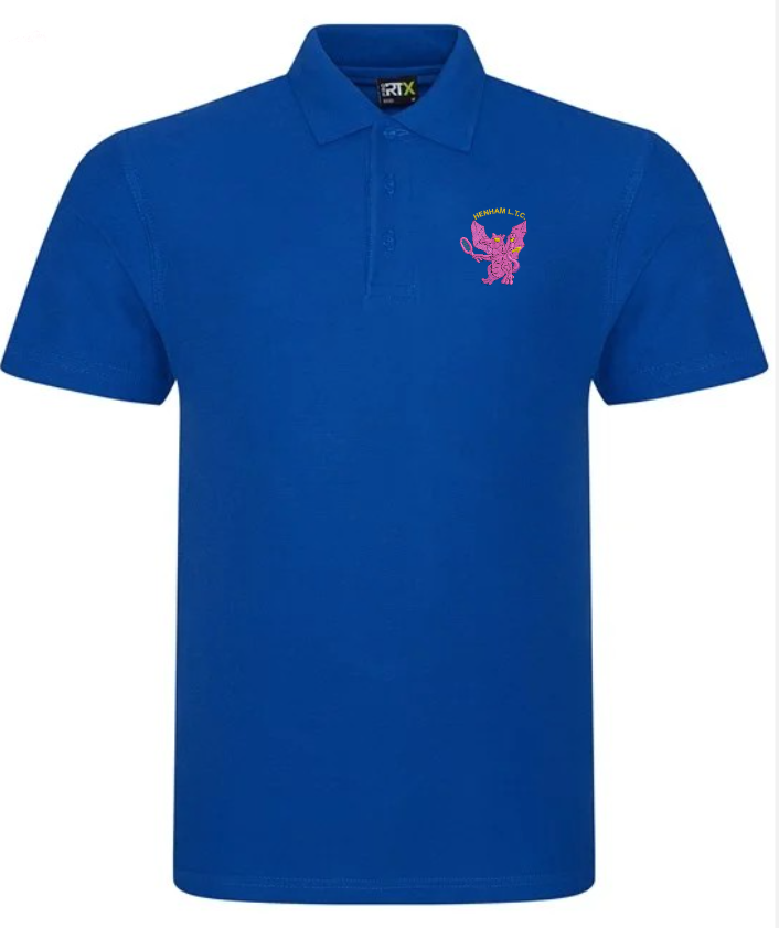 RX101-ROYAL.png Henham Tennis – RX101 Polo Shirt – *NON REFUNDABLE - Image 1