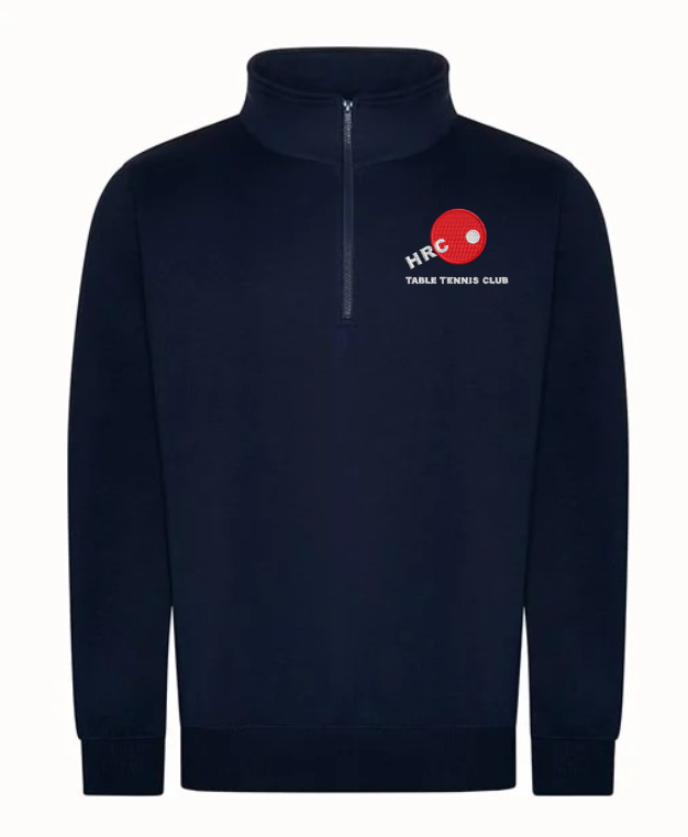 RX305.png HRC Table Tennis Club -RX305 Pro 1/4 neck zip sweatshirt - Image 1