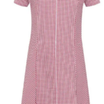 Avon Dress Red - Zip Front Checked Dress 913104A