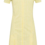 Avon Dress Yellow - Zip Front Checked Dress 913104A