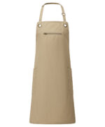 ‘Barley’ Contrast Stitch Bib Apron - Image 2
