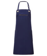 ‘Barley’ Contrast Stitch Bib Apron - Image 3