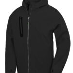 3-layer recycled printable casual hooded softshell