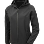 Women’s recycled 3-layer printable hooded softshell