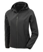 Women’s recycled 3-layer printable hooded softshell