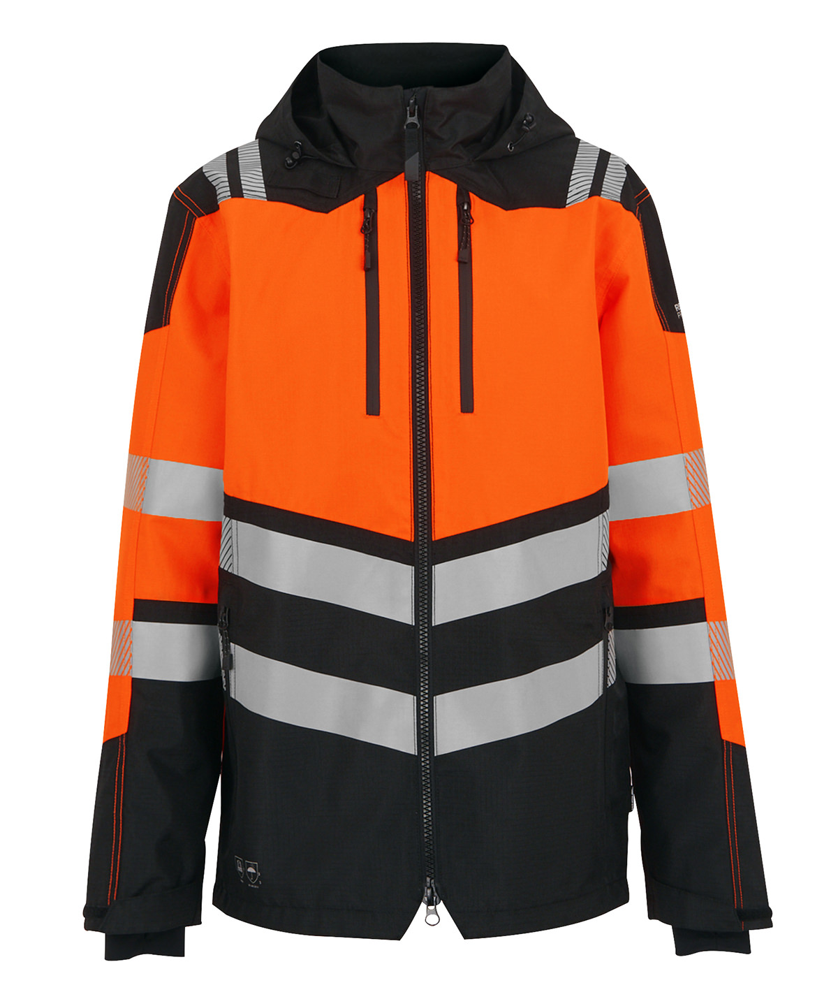 RG483_Black_Orange_FT Hi-Vis X-Pro Waterproof shell jacket (Class 2) - Image 1