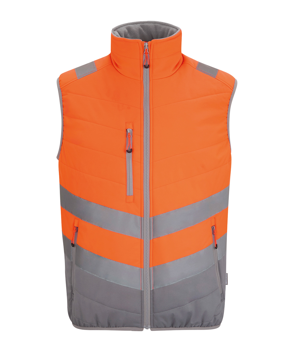 RG486_Orange_FT Hi-vis two-tone thermal bodywarmer - Image 1