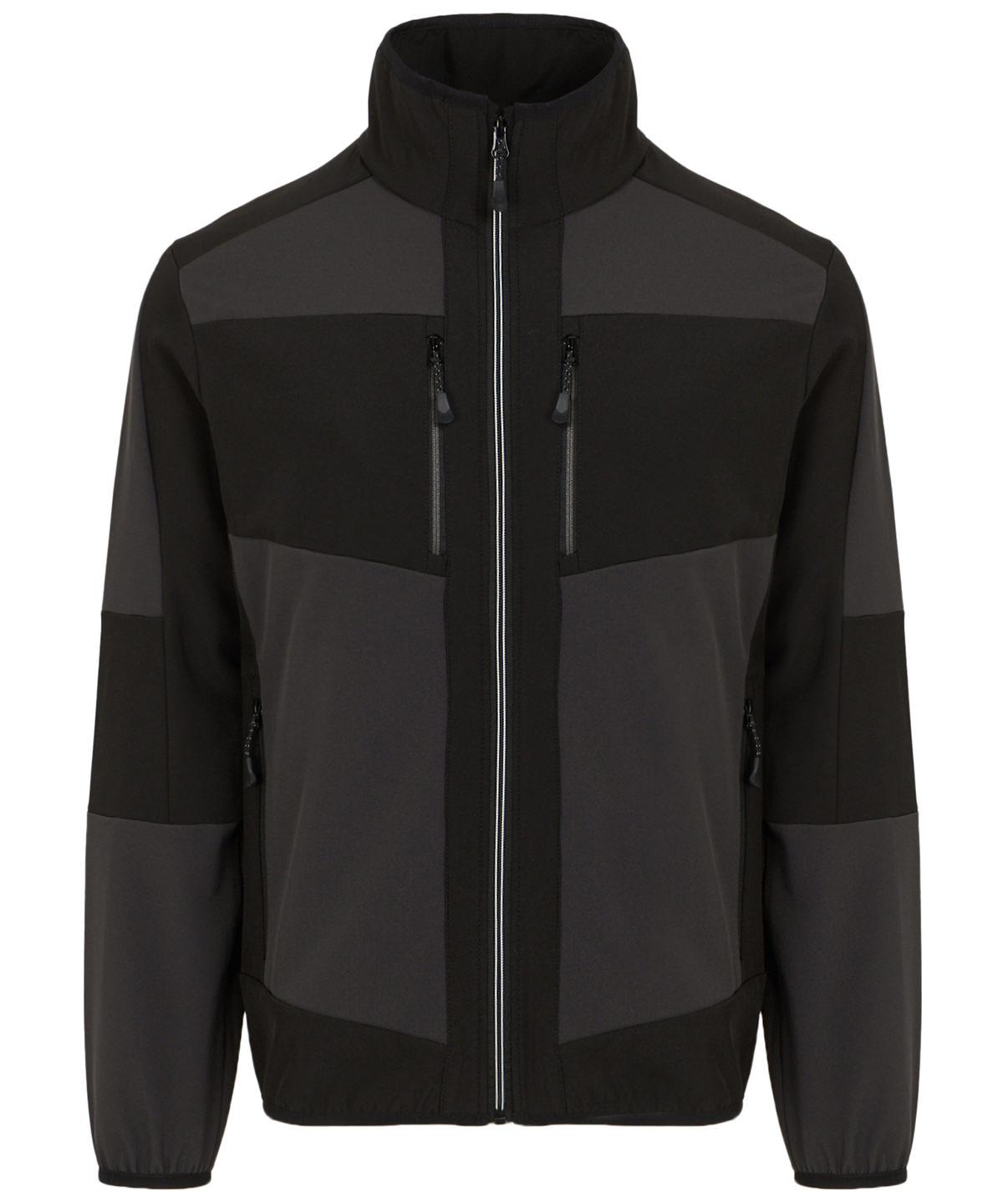 RG541_Ash_Black_FT E-Volve unisex 2-layer softshell jacket - Image 1