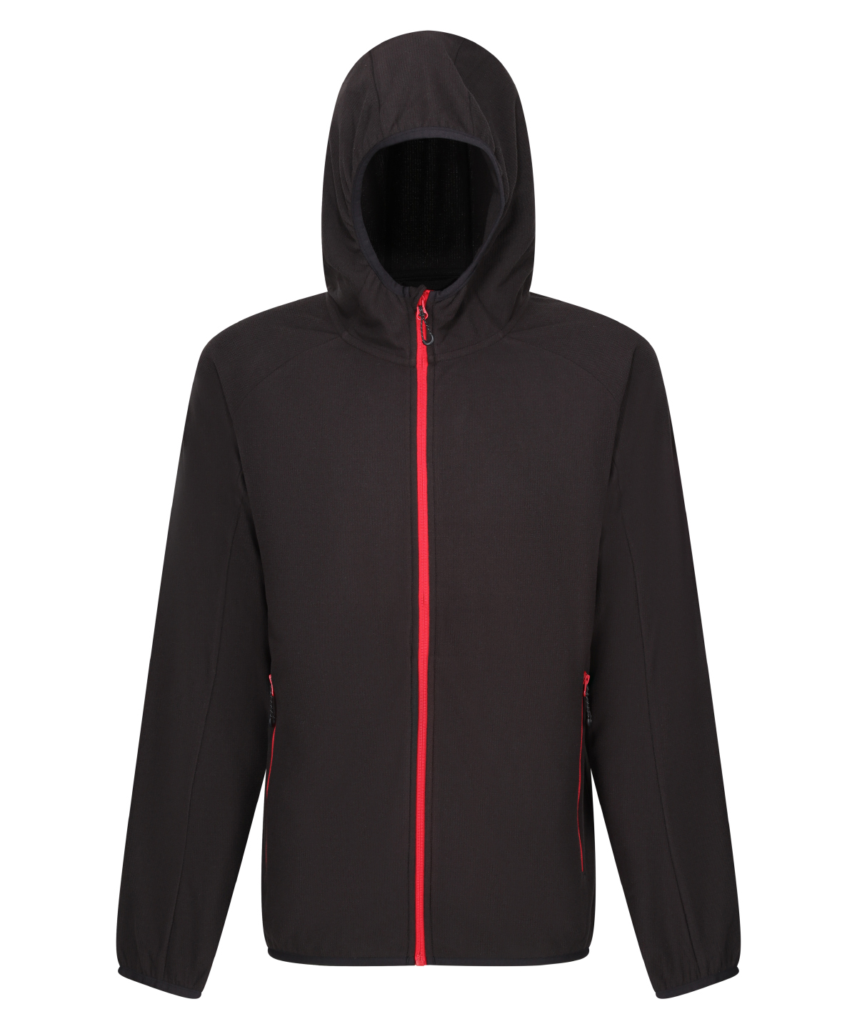 RG581_Black_ClassicRed_FT Navigate full zip-fleece - Image 1