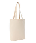 Recycled premium canvas ‘flat base’ shopper - Image 3