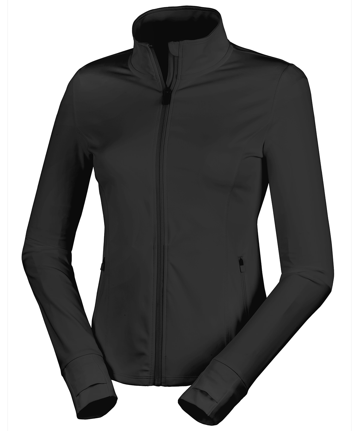 S798F_Black_FT Spiro recycled women’s fitness jacket - Image 1