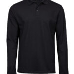Luxury stretch long sleeve polo (1406)