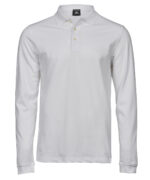 Luxury stretch long sleeve polo (1406) - Image 3