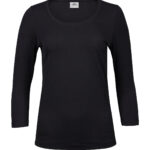 Women’s stretch 3/4-sleeve tee (460)
