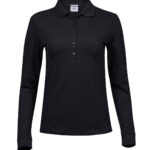 Women’s luxury stretch long sleeve polo (146)