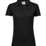 Women’s luxury stretch v-neck polo (1409)