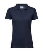 Women’s luxury stretch v-neck polo (1409) - Image 2