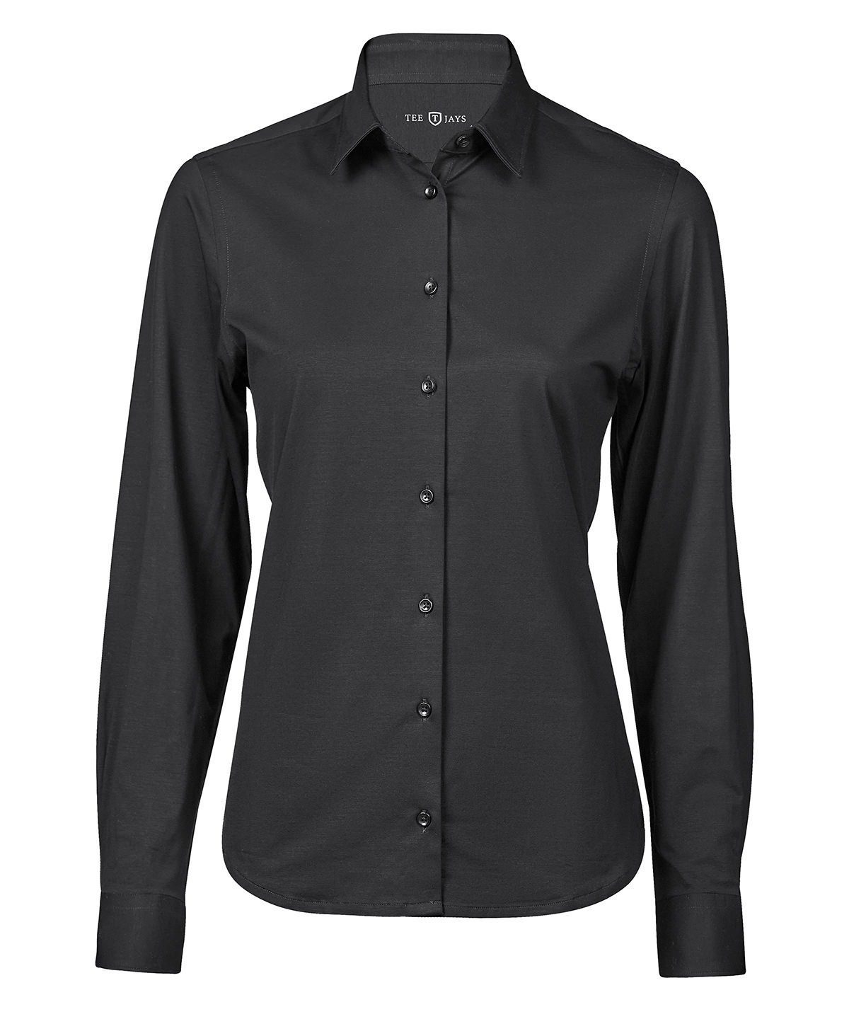 TJ044_Black_FT Women’s active stretch shirt (4031) - Image 1