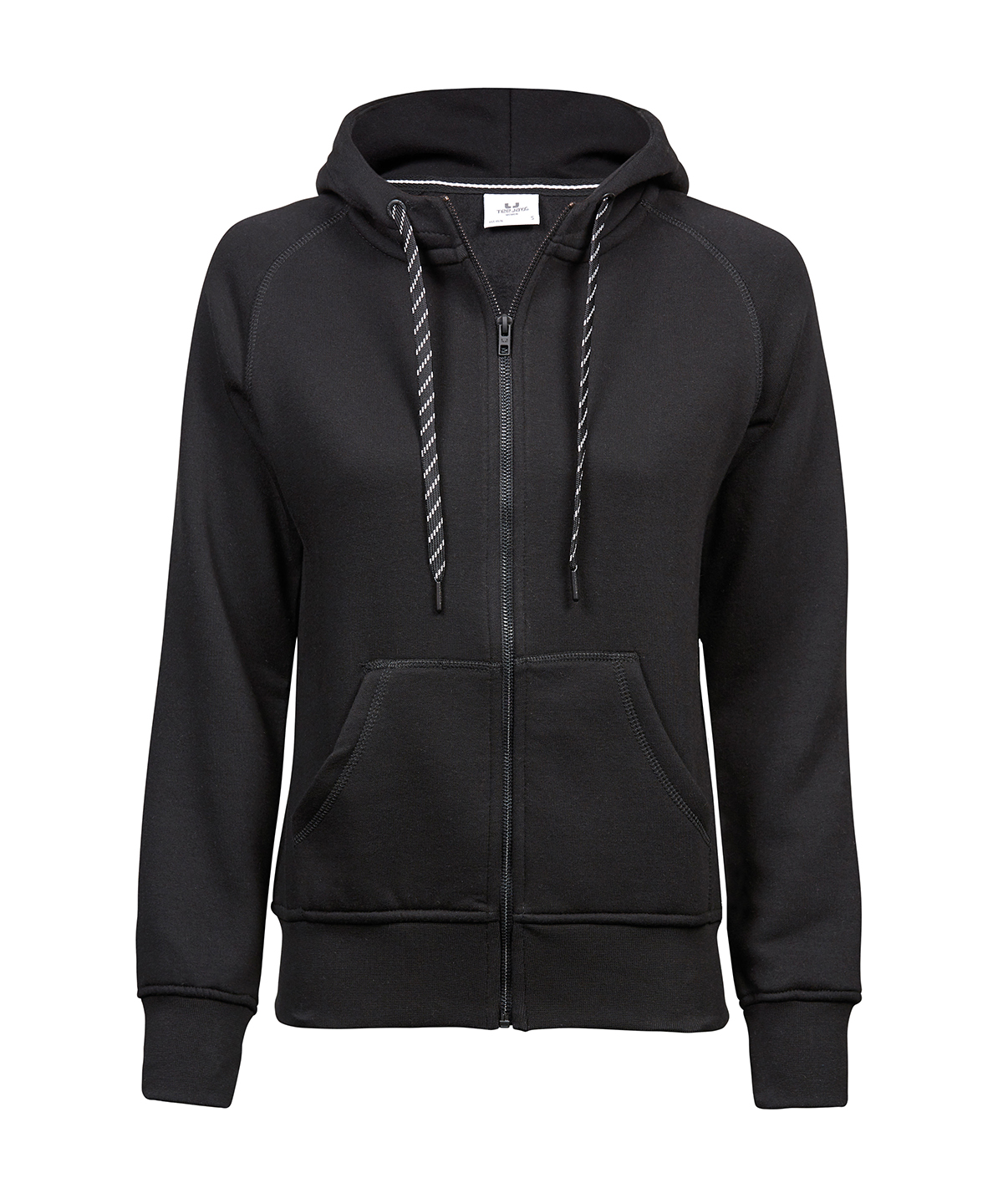 TJ055_Black_FT Women’s fashion full-zip hoodie (5436) - Image 1