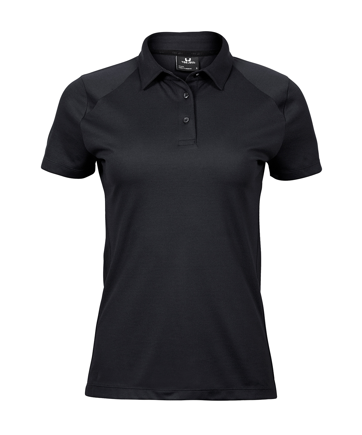 TJ075_Black_FT Women’s luxury sport polo (7201) - Image 1