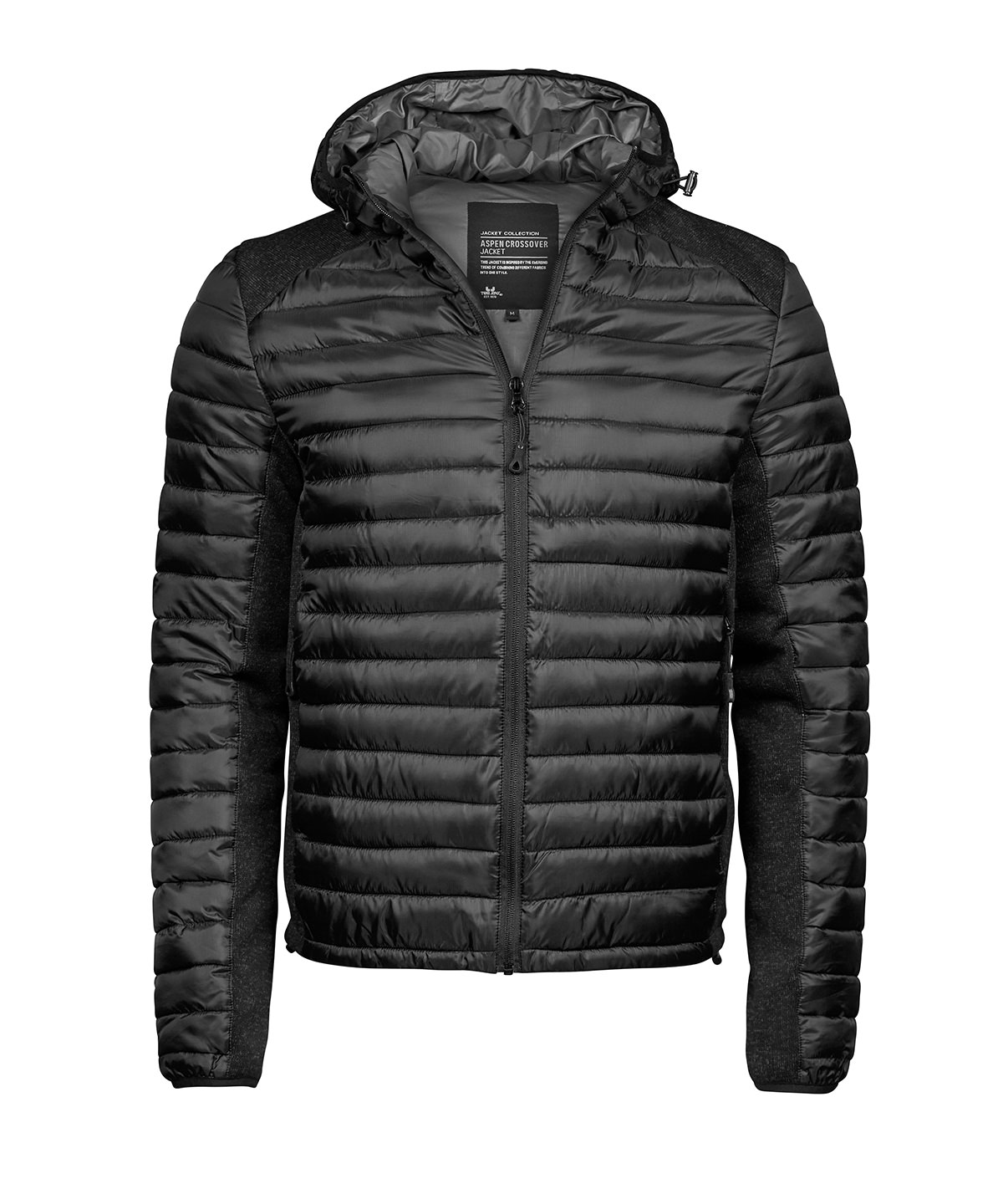 TJ098_Black_BlackMelange_FT Hooded outdoor crossover (9610) - Image 1