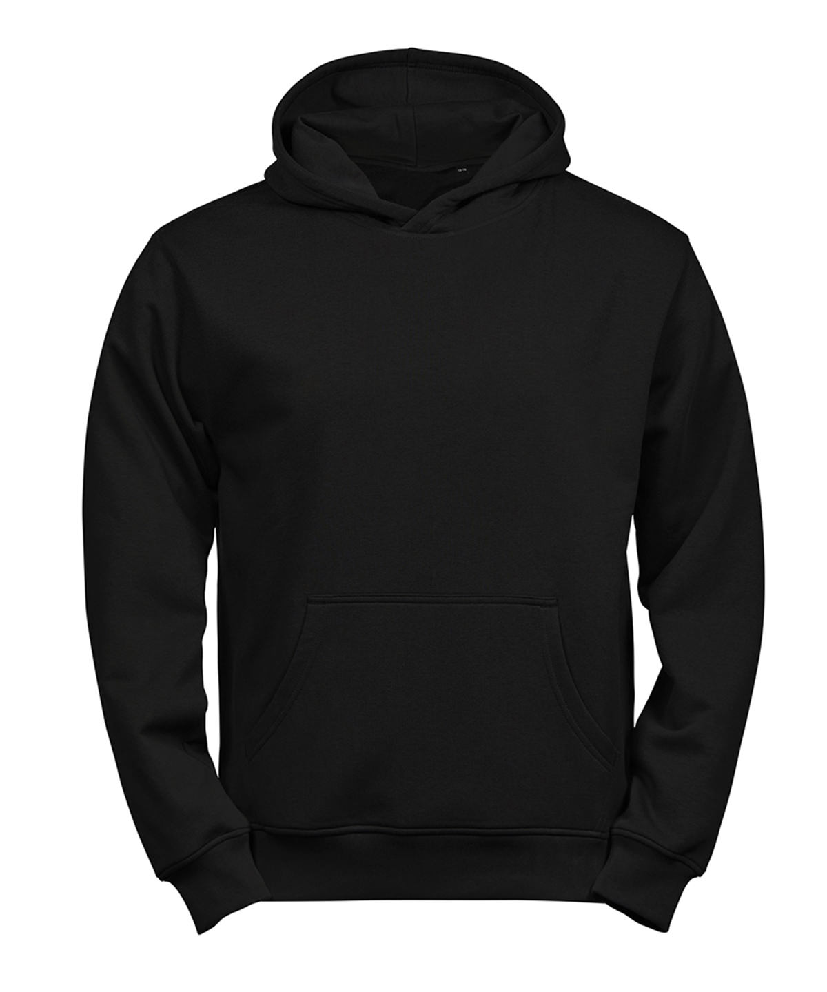 TJ122_Black_FT Junior UNLABELED hooded sweatshirt (5152B) - Image 1