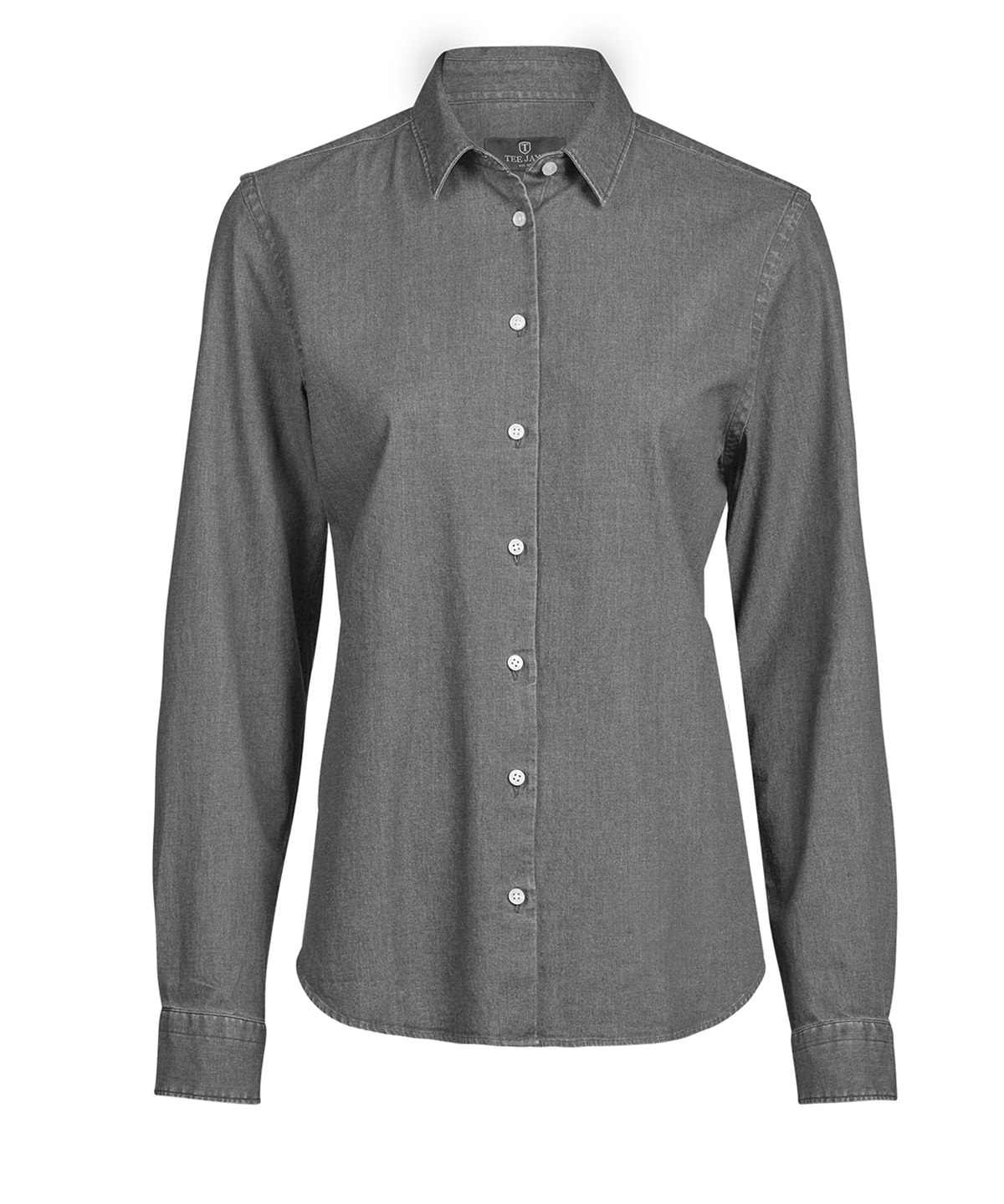 TJ130_BlackDenim_FT Women’s denim shirt (4005) - Image 1