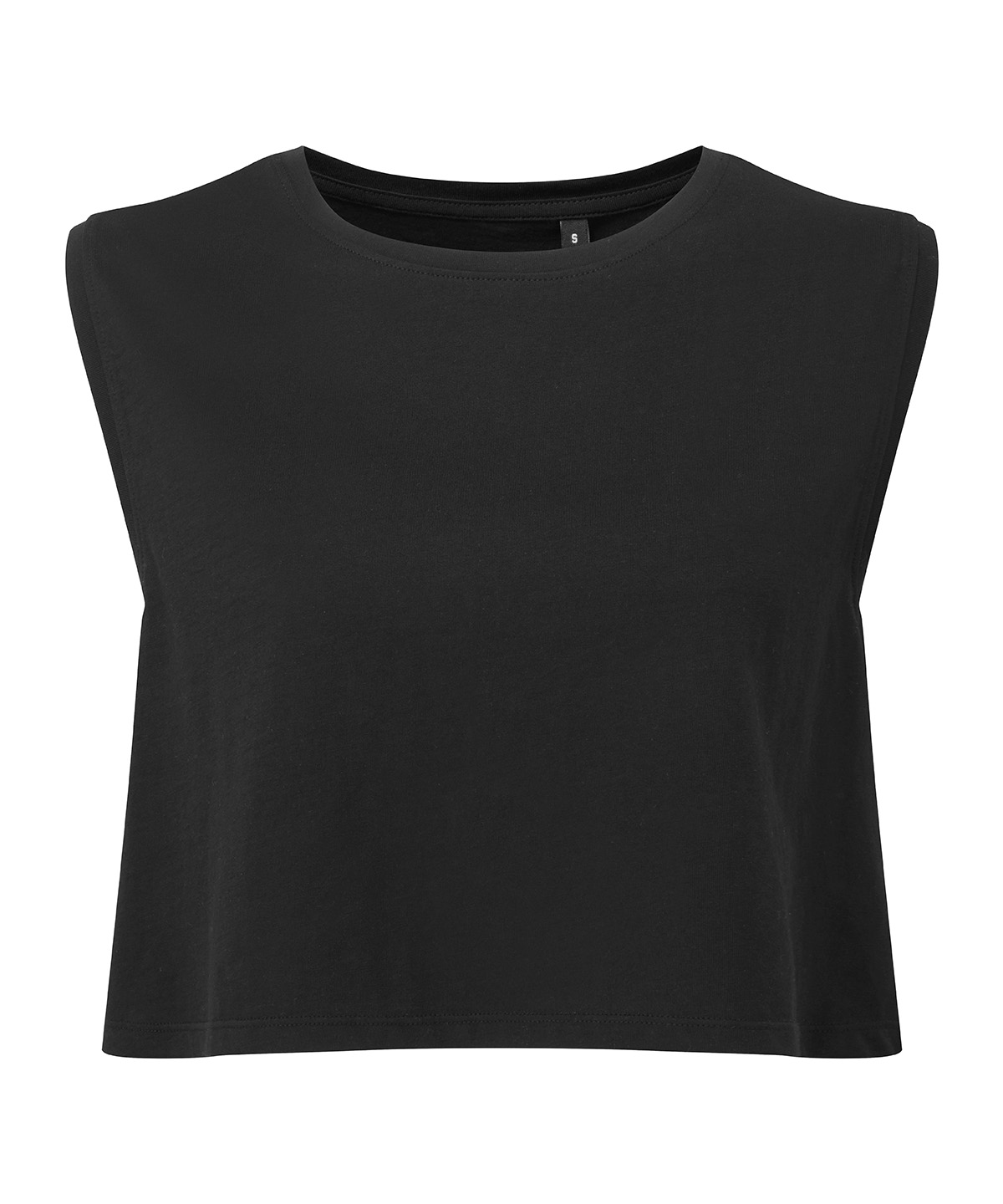TR119_Black_FT Women's TriDriĀ® organic crop tank - Image 1