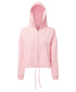 Women's TriDri® recycled cropped oversize full-zip hoodie - Image 4