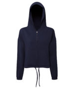 Women's TriDri® recycled cropped oversize full-zip hoodie - Image 5