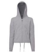 Kids TriDri® recycled cropped oversize full-zip hoodie - Image 2