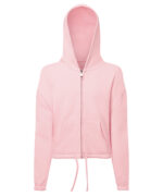 Kids TriDri® recycled cropped oversize full-zip hoodie - Image 3