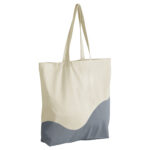 Organic cotton wave print maxi tote