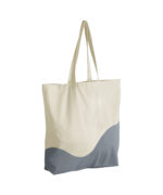 Organic cotton wave print maxi tote