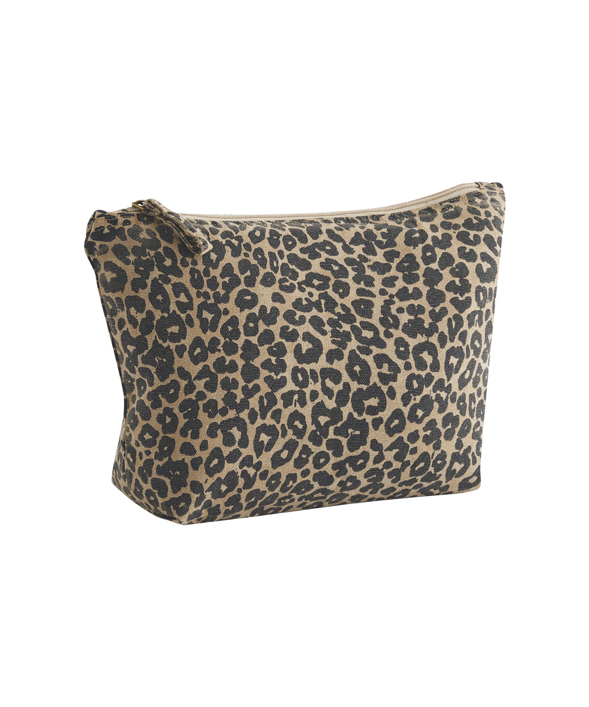 WM330_VintageLeopardPrint_FT Leopard print canvas accessory bag - Image 1